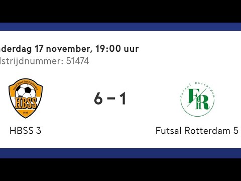 HBSS 3 - Futsal Rotterdam 5 | Competitiewedstrijd | 17-11-2022