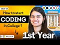 How To Start Coding In 1st Year For College Students Tech Internship Placement 2025 26