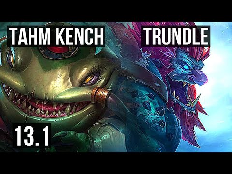 TAHM vs TRUNDLE (TOP) | 1500+ games, 2/1/7, 1.0M mastery | EUW Master | 13.1