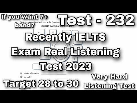 23 JANUARY HARD LISTENING TEST 2023 | IDP ACADEMIC LISTENING TEST 2023 | REAL LISTENING TEST 2023