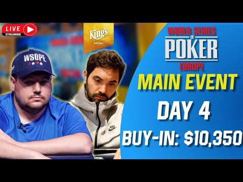 WSOP Europe 2022 MAIN EVENT - Live Streaming - Day 4!