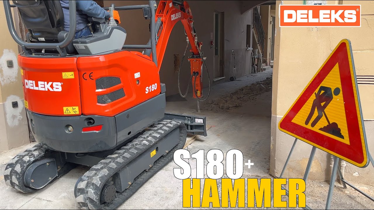 S180 con martello pneumatico