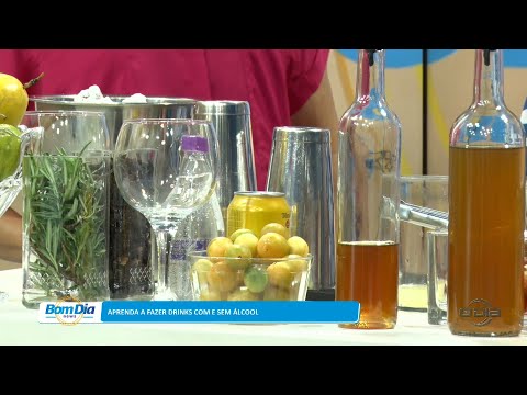 Aprenda a fazer drinks com e sem álcool 22 02 2023