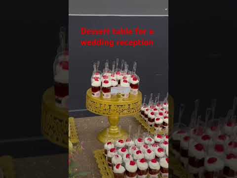 Dessert table for a wedding reception!!