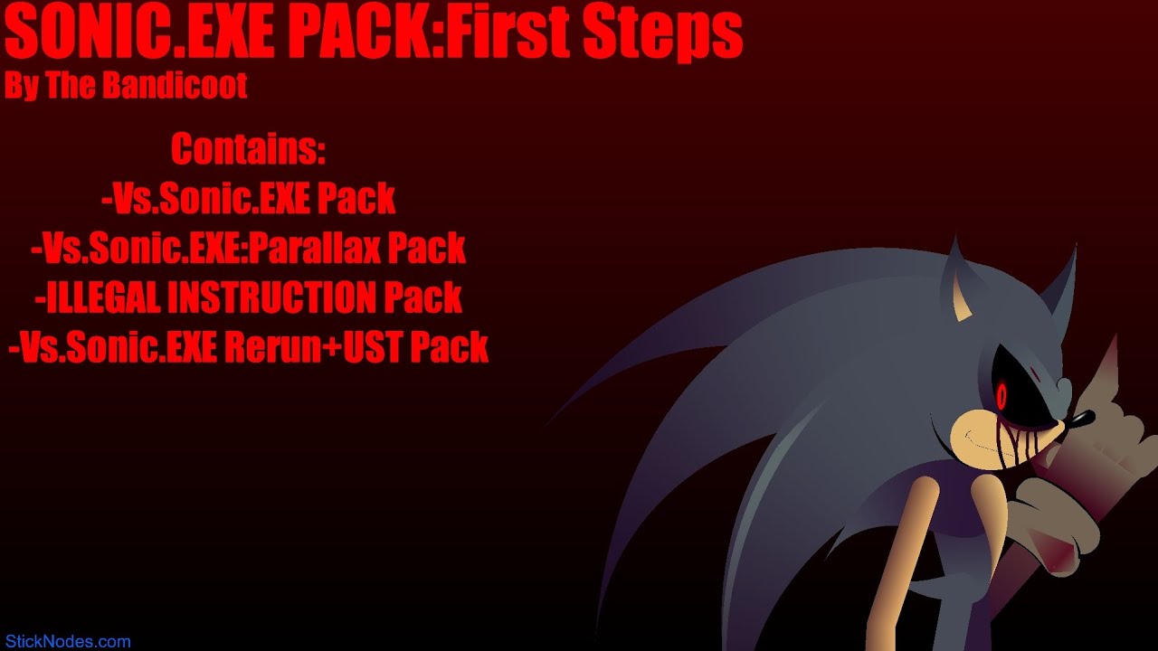 Sonic.EXE Sticknodes model pack P1 [Showcase video]