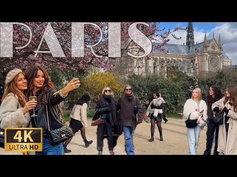 [🇫🇷Paris France 4K 120FPS Walking Tour] Saturday Walk in Paris   01/March/2026