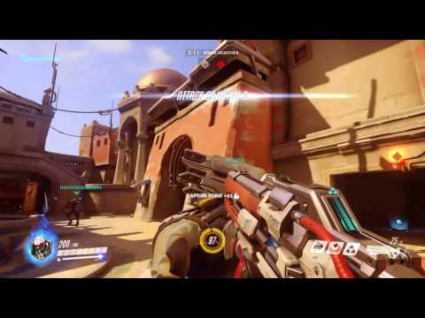Overwatch: Beta gameplay pt10- Soldier 76 is the man