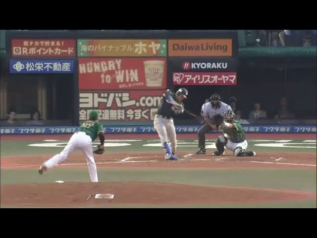 【2回表】マリーンズ・角中2点タイムリー!! 打球が伸びる伸びる!! 2015/7/25 E-M