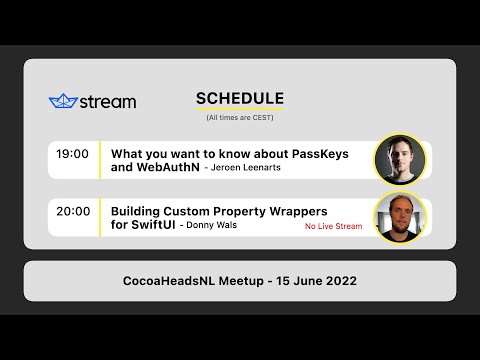 CocoaHeadsNL Meetup, 15 June 2022 thumbnail