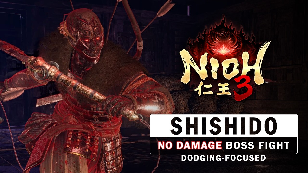 Nioh 3 - Shishido Kagetoshi Boss Fight (No Damage)