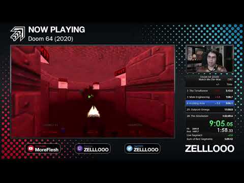 Doom 64 (2020) Speedrun - Watch Me Die-Max (1:31:54)