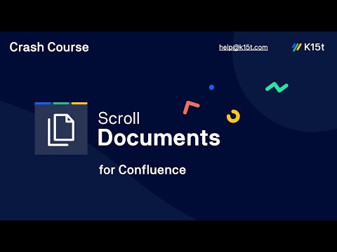 Scroll Documents for Confluence – Crash Course