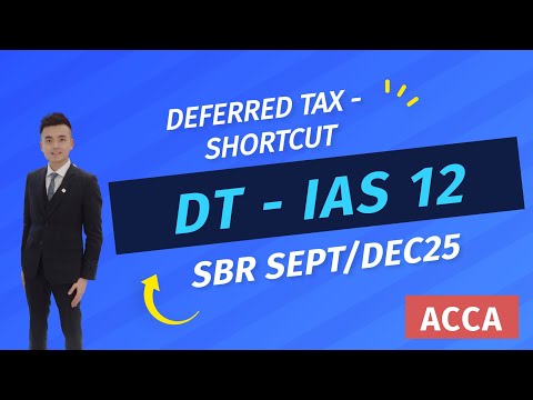 Deferred Taxes (IAS 12) Simplified in SBR exam in Sept/Dec 2025