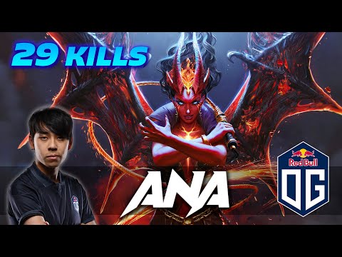 OG.ana Queen of Pain - 29 KILLS - Dota 2 Pro Gameplay [Watch & Learn]