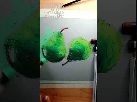 30-minute pastel drawing exercise: Ideal for beginners #shorts #howtodraw #fruits using #pastel