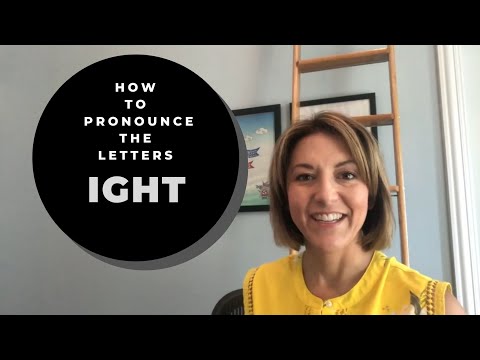 Pronounce silent letters IGHT -sight might light tight right- English Pronunciation #learnenglish