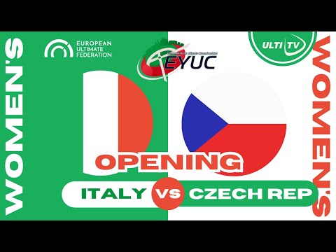 Italy vs Czech Republic — WOMEN'S Opening Game Pool A — Euro Youth Ultimate Championships #EYUC2023