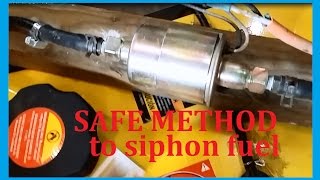 Fuel Recovery DIY electric fuel Pump siphon out gas tanks
