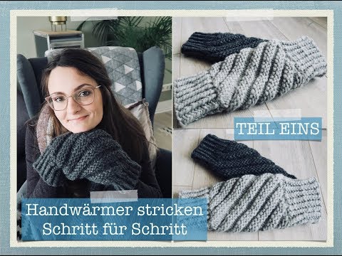 Handwärmer/ Muff stricken Schritt für Schritt Teil Eins I Sarah van Draad