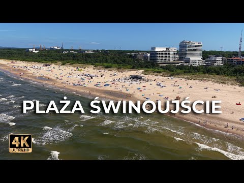 This place breaks records! The widest beach in Poland – Świnoujście from a drone 2025 [4K]