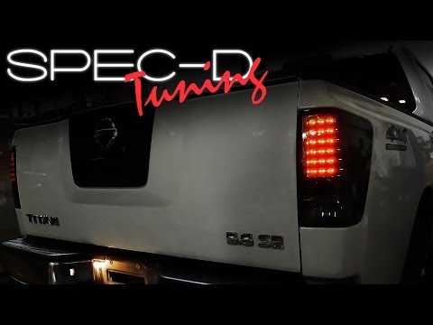 SPECDTUNING INSTALLATION VIDEO: 2004 - 2012 NISSAN TITAN LED TAIL LIGHTS
