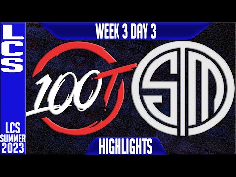 100 vs TSM Highlights | LCS Summer 2023 W3D3 | 100 Thieves vs Team Solomid