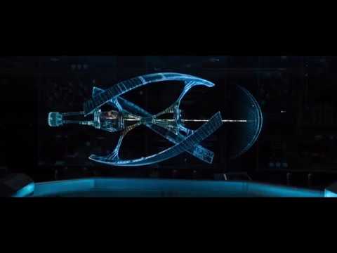 avalon spaceship hit meteor starting movie