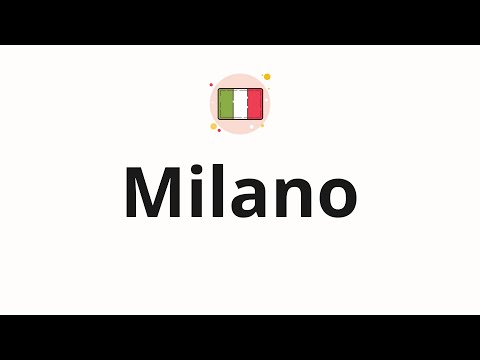 How to pronounce Milano