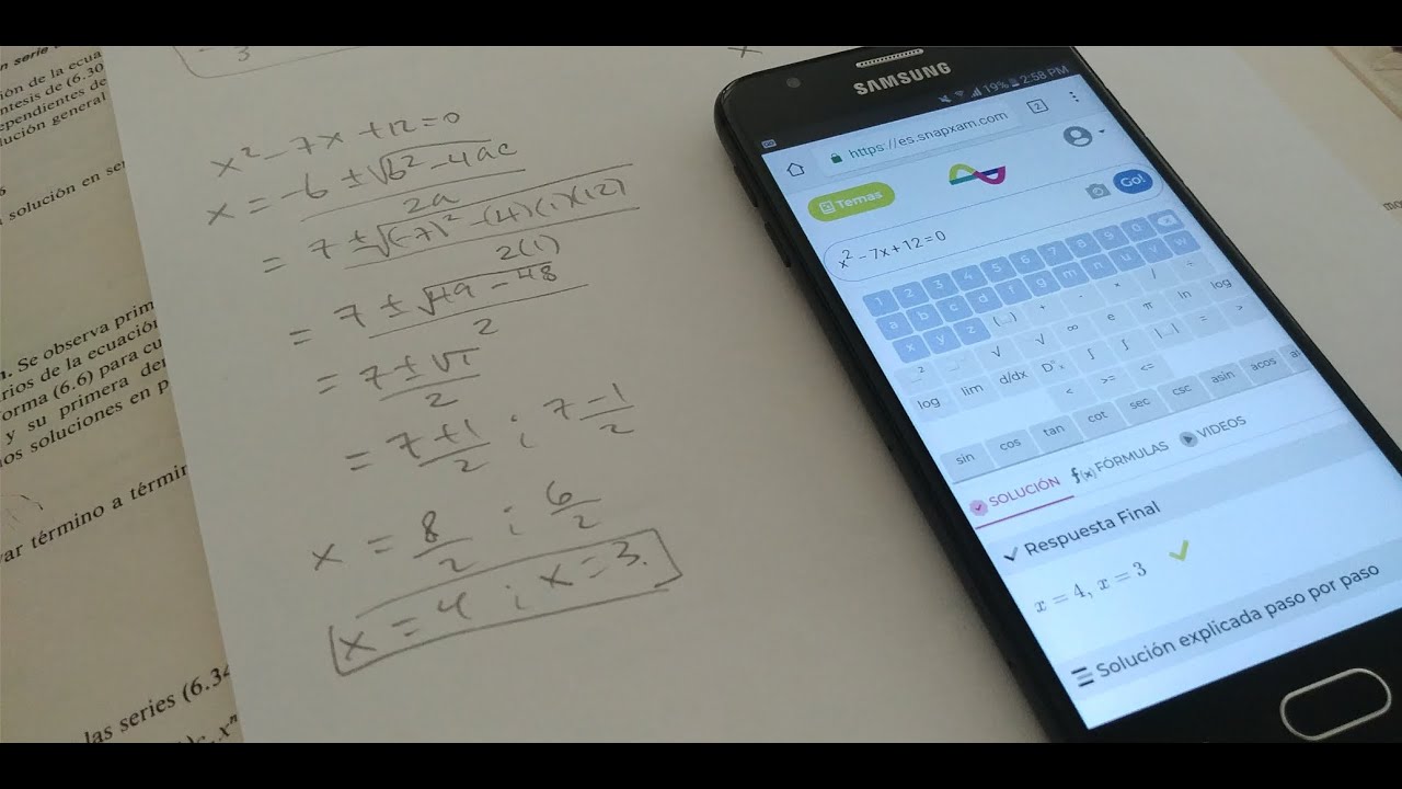 SnapXam - Algebra Demo