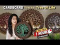 No Clay No Paper No MDF DIY Tree Of Life Wall Hanging Best Out Of Waste Quilling Craft