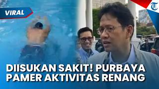 Diisukan Dirawat di RS, Menkeu Purbaya Muncul Bugar sedang Berenang dan Tulis Pesan Ini