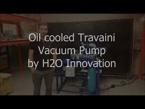 Oil Cooled Travaini Vacuum Pump by H2O Innovation