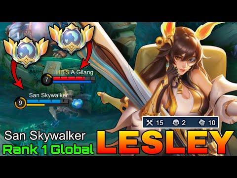 No.1 Lesley VS Top Global Tigreal - Top 1 Global Lesley by San Skywalker - Mobile Legends