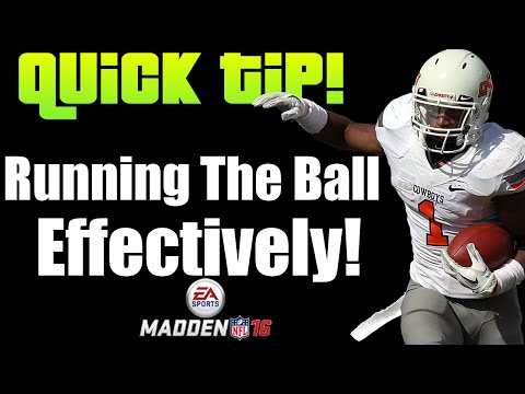 Madden 16 Tips: Running the Ball Effectively