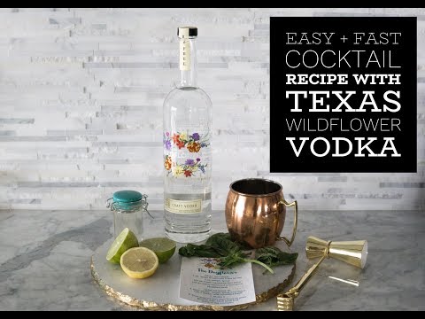 Easy + Fast Cocktail Recipe Using Texas Wildflower Vodka