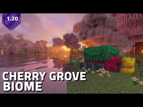 Everything about Cherry Biome And Sniffer in minecraft new update v 1.20 in malayalam (23w07a)