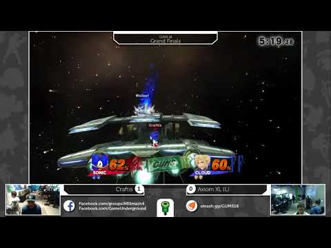 GUMS 18 Singles (Grand Finals) - Craftis (Sonic) vs Axiom XL (Cloud)