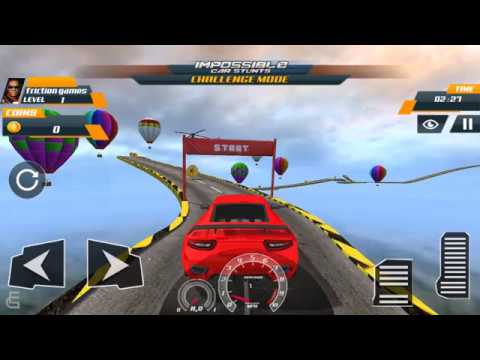 Crazy Racing Extreme Car Tracks 3D - Impossible Car Stunts | Android Gameplay | Friction Games