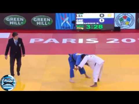 Judo Grand Slam Paris 2014 -73kg ABDULNASR Mohamed (LBA) - AZOIDIS Georgios (GRE)