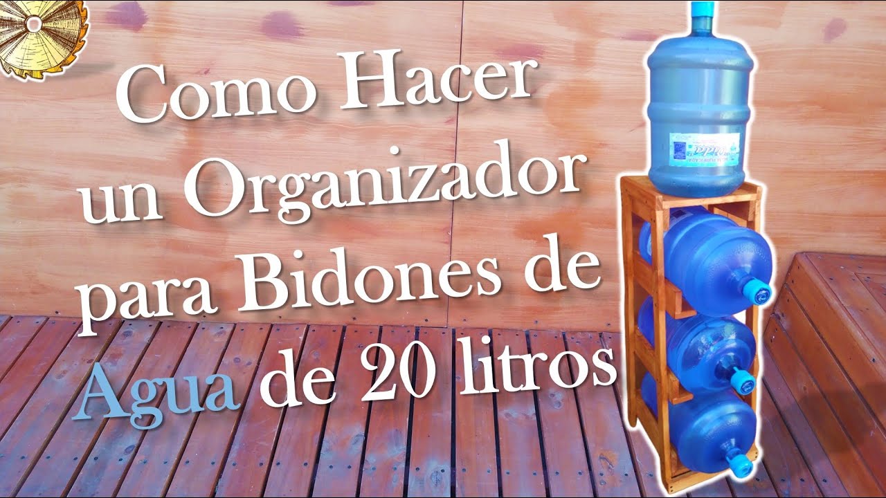 Como Hacer un Organizador para Bidones de Agua de 20 Litros