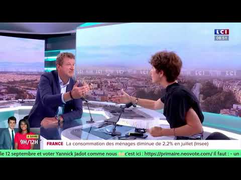 🔴Ce matin Yannick Jadot était l'invité politique de la matinale de📺 LCI au🎙️ Elizabeth Martichoux