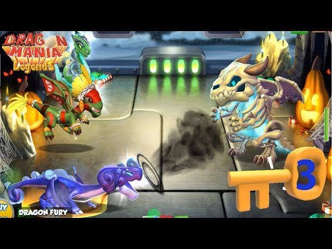 Heroic Bone VS Heroic Stardust - Halloween event Level 3-Gameplay,Dragon Mania Legends -part 548