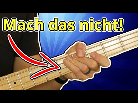 Der größte Fehler beim Greifen - Bass Fingerübungen linke Hand