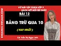 Vở bài tập Toán Lớp 2 Bài 12: Bảng trừ qua 10