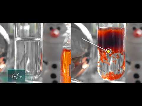 Reaction of Fe(NO3)3+Ca(OH)2