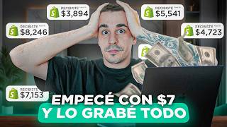 Así Empecé Dropshipping con $7 y lo Grabé todo