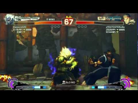 SSF4 AE 2012 - Damsco020 (Oni) Vs xTESTOSTERoNX (Ryu) - Casuals