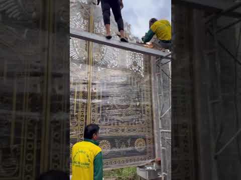 CỬA CỔNG HỢP KIM NHÔM LONG ĐẠI THÀNH