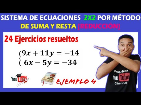 🎯👉 Sistema de Ecuaciones Lineales 2x2 MÉTODO DE SUMA Y RESTA | 💥 Súper FÁCIL [Para PRINCIPIANTES] ✅