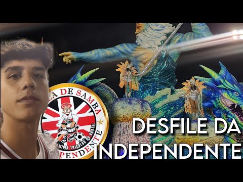 FOMOS NO SAMBODROMO ACOMPANHAR O DESFILE DA INDEPENDENTE TRICOLOR - GRCES INDEPENDENTE -